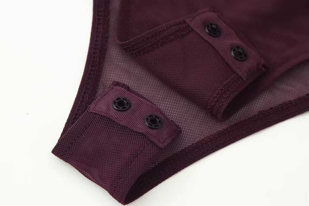 Body Éclipse Mesh Burgundy