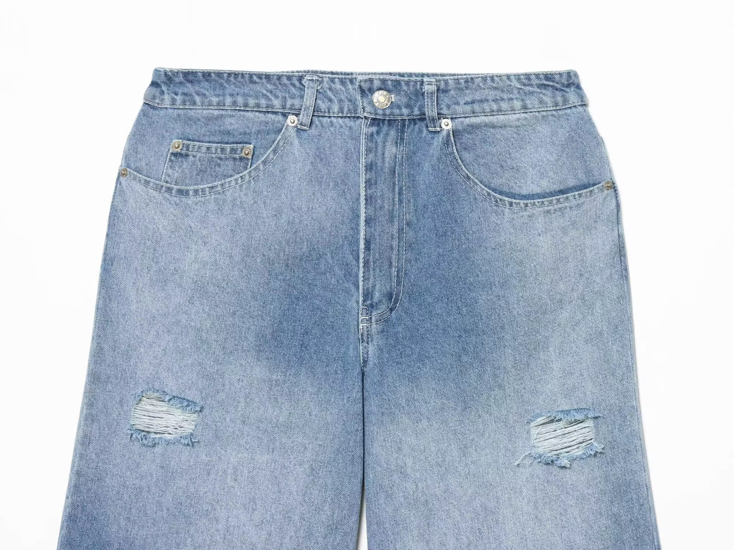 Bermuda Denim Ripped 02
