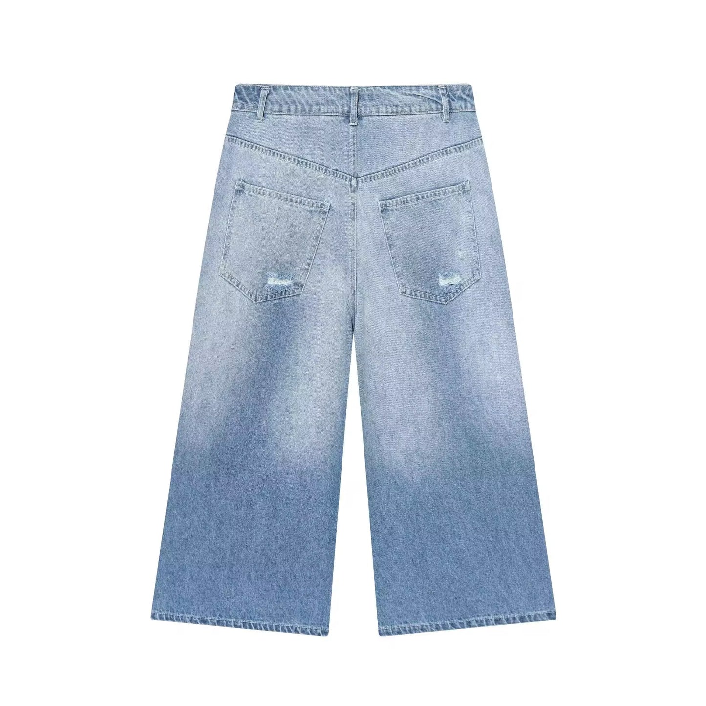 Bermuda Denim Ripped 02