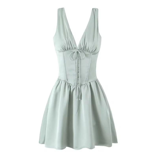 Vestido Corset con Escote