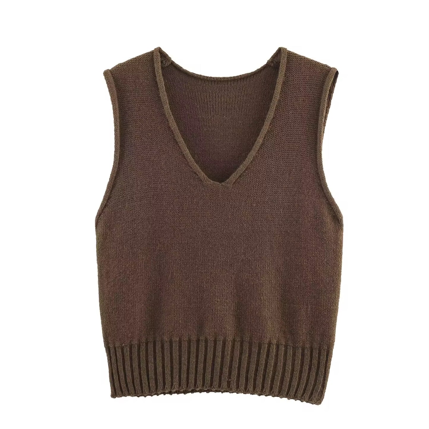 Chaleco Punto Cropped
