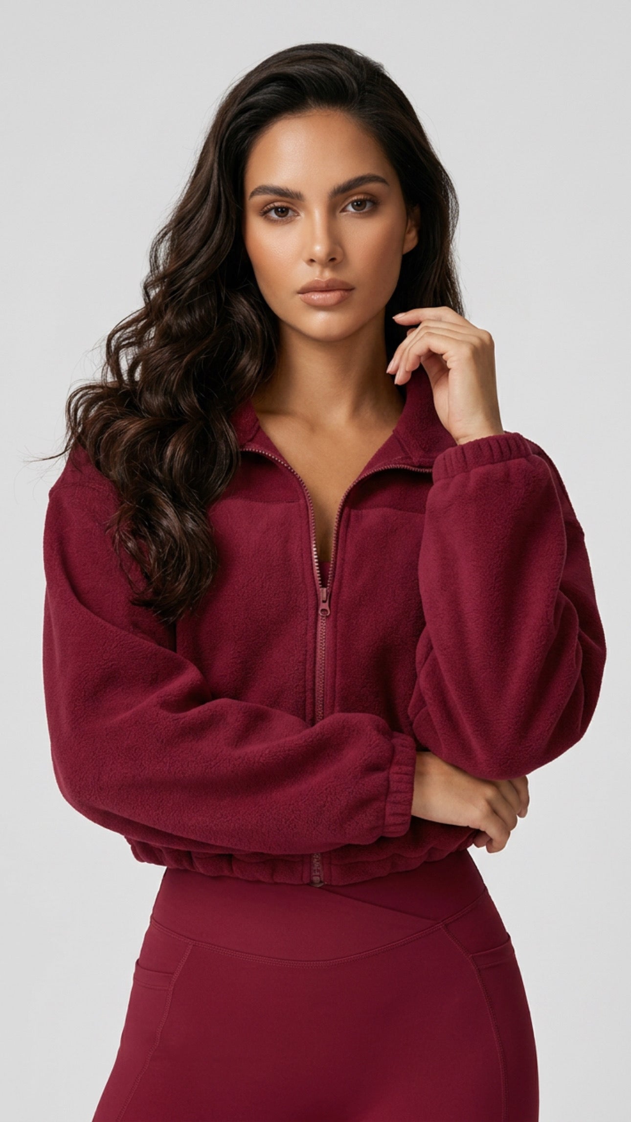 Cloud wine Crop jacket