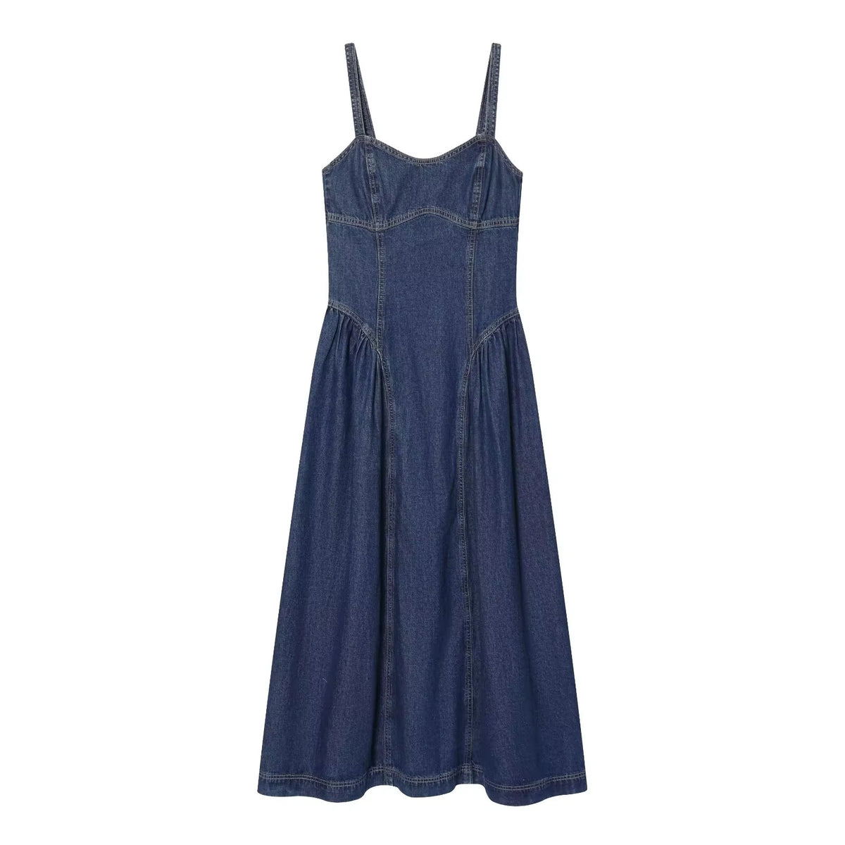 Denim Muse Midi Dress