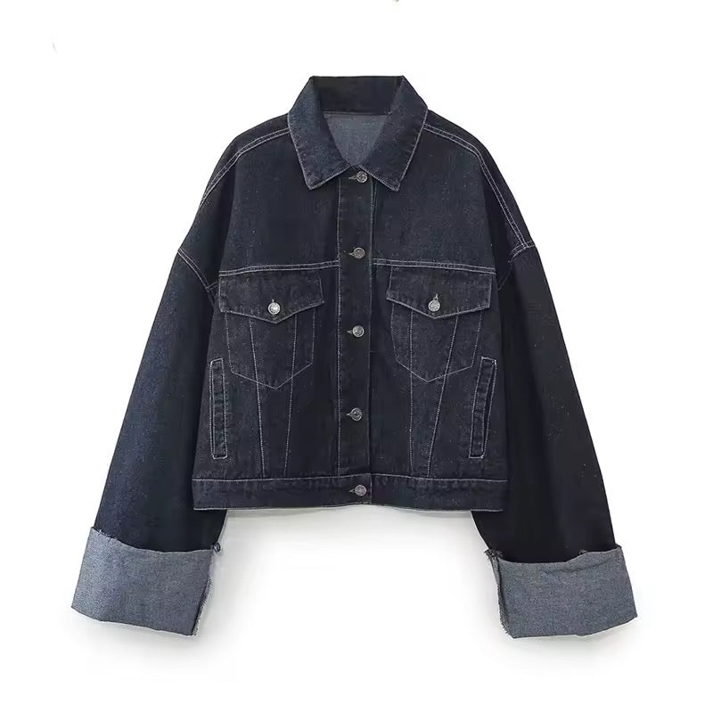 Cazadora Denim Oversize TRF