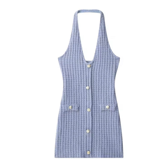 Vestido Punto Tweed