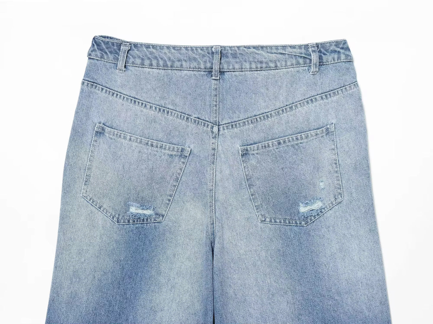 Bermuda Denim Ripped 02