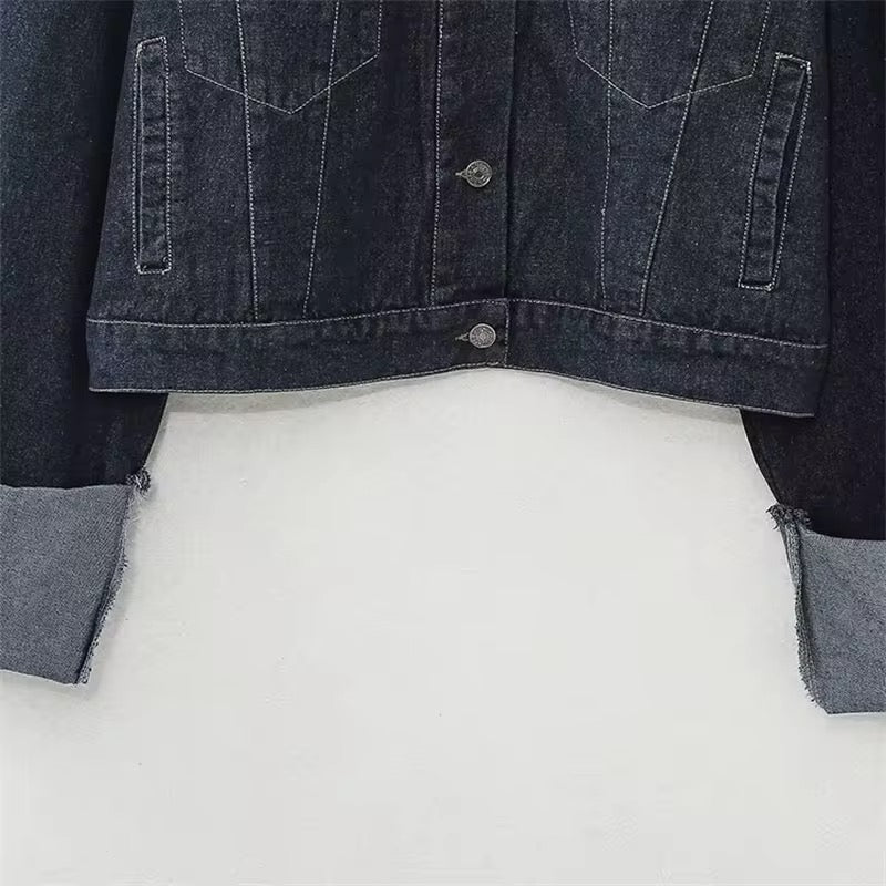 Cazadora Denim Oversize TRF