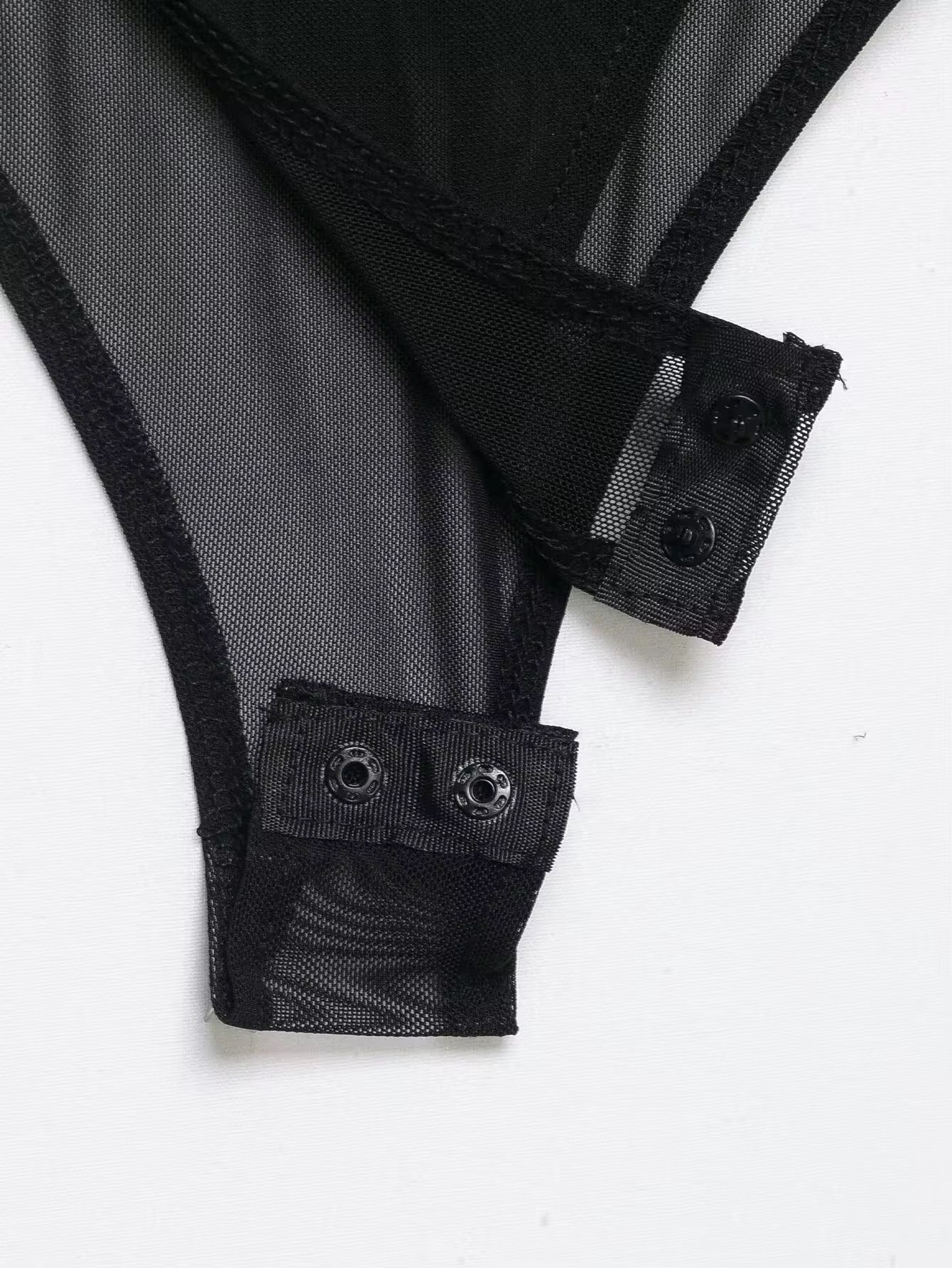 Body Éclipse Mesh Long Sleeve negro