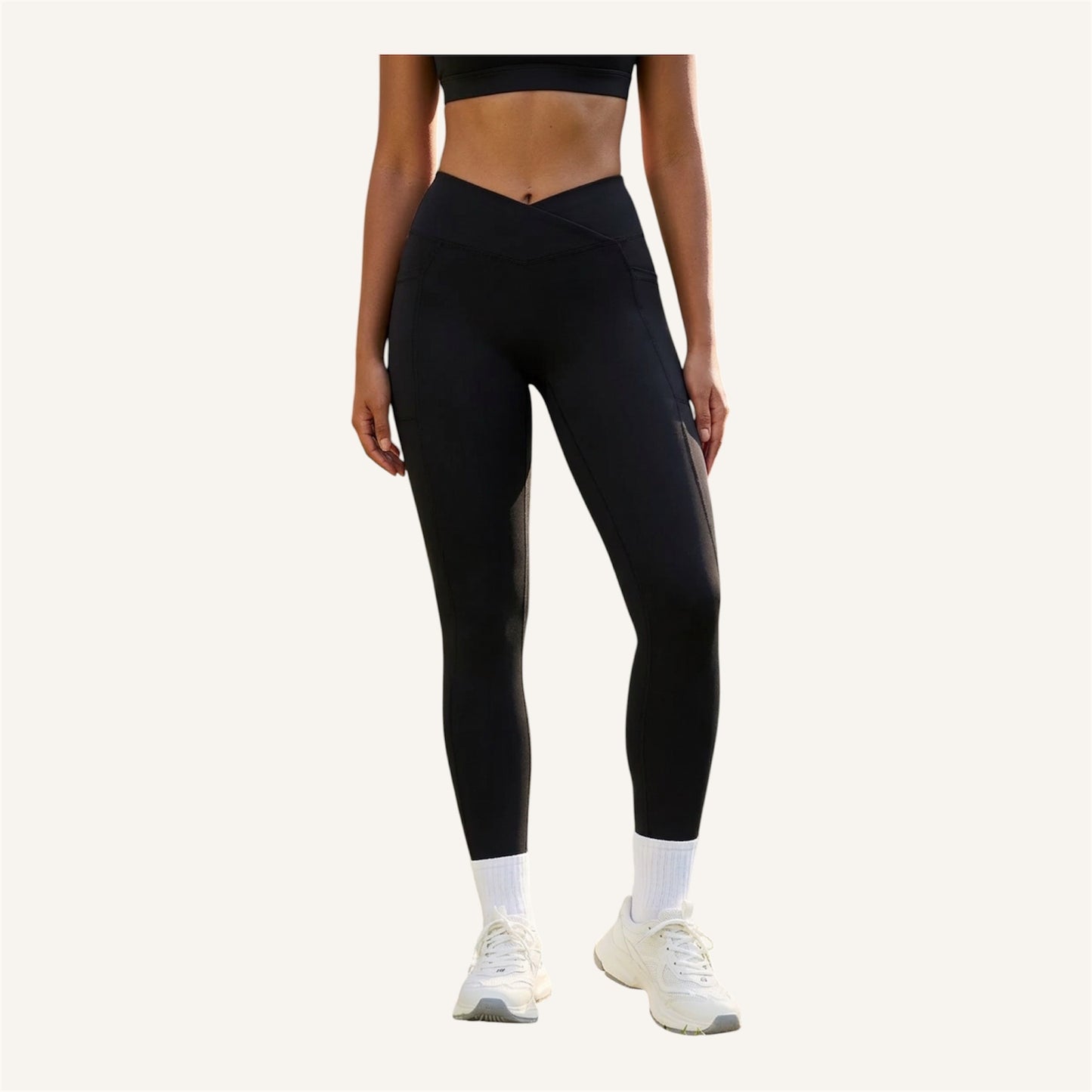 Leggins V shape in Black