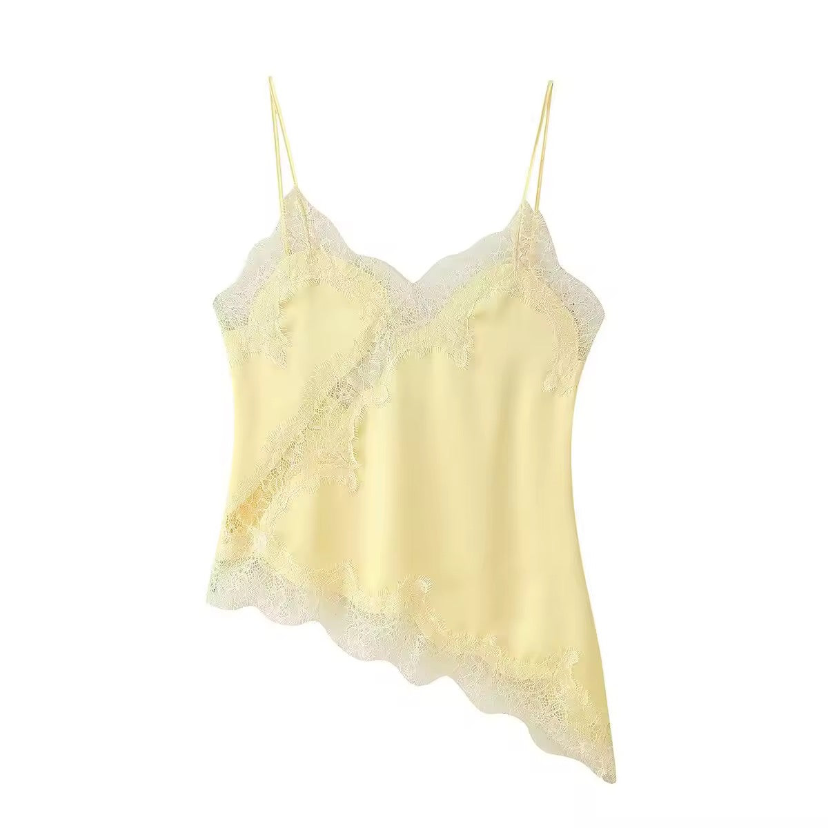 Top Lencero Asimétrico Puntilla