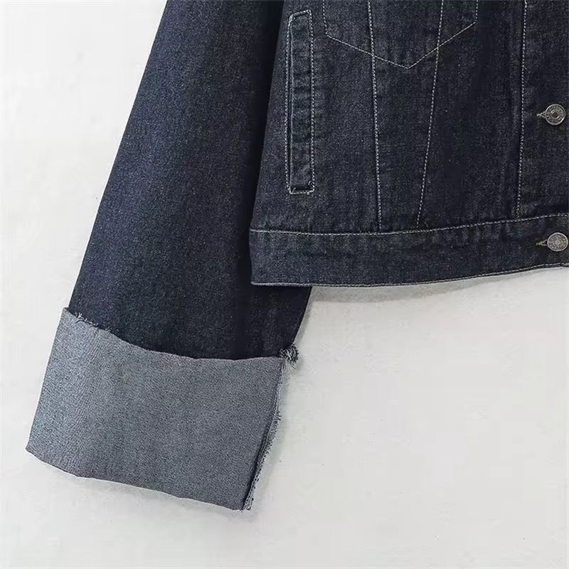Cazadora Denim Oversize TRF