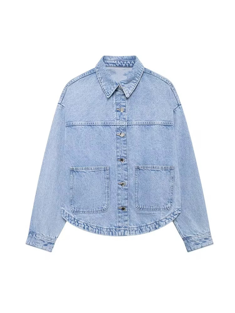 Denim Shirt-Jacket Oversize