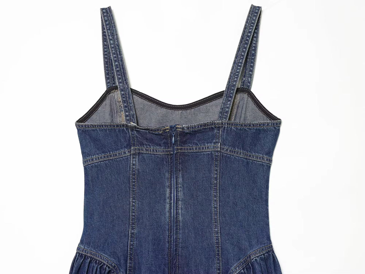 Denim Muse Midi Dress