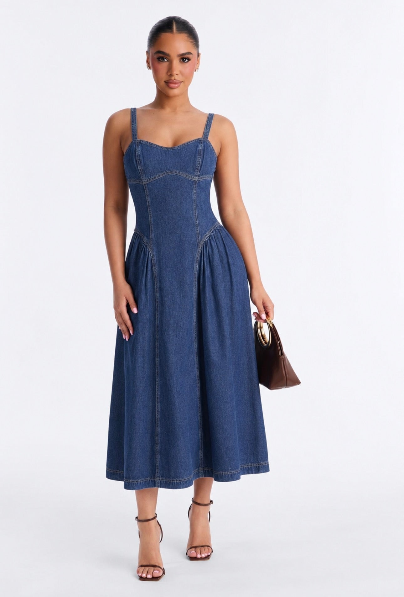 Denim Muse Midi Dress