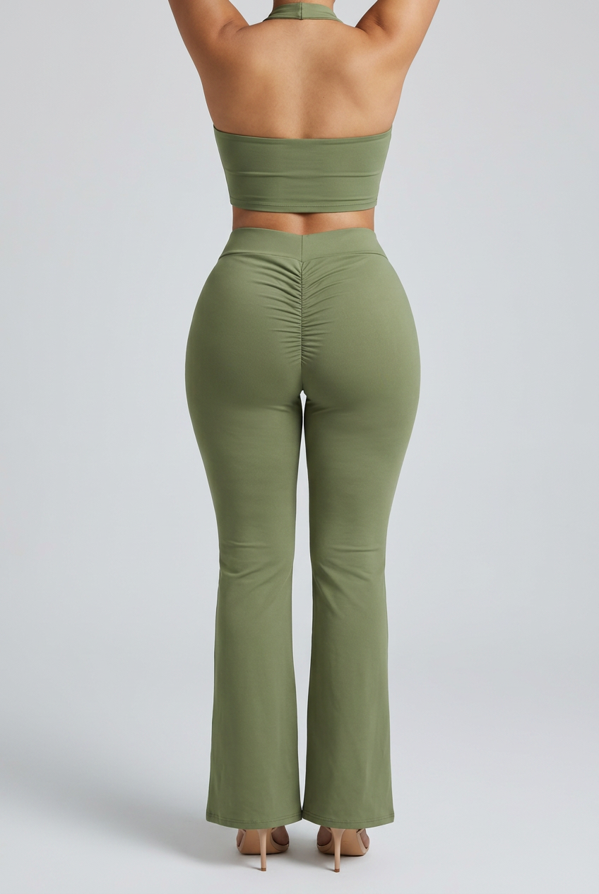 Pants Flare Soft green