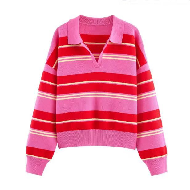 Pink Club Polo Sweater