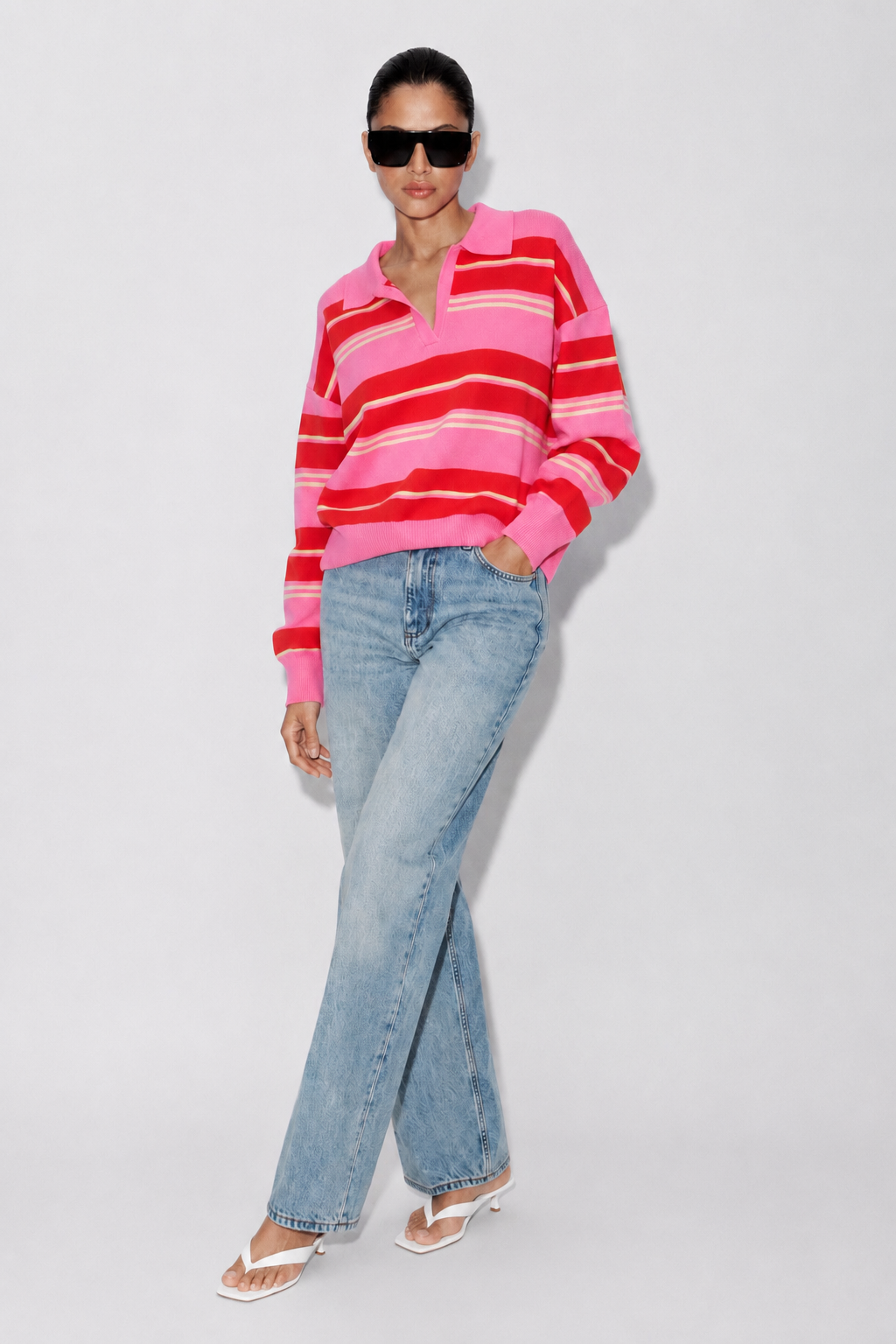 Pink Club Polo Sweater