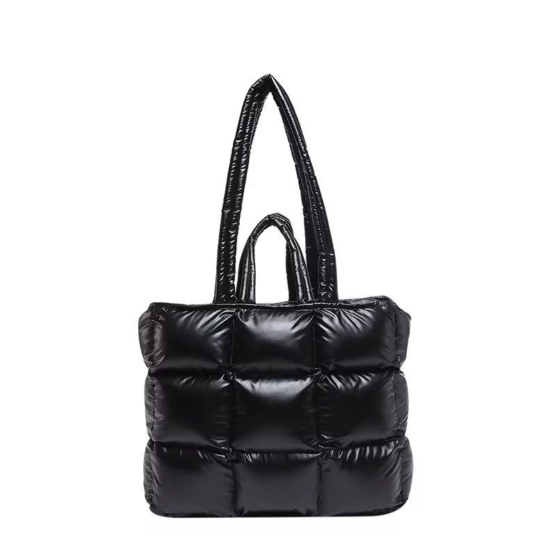 Noir Grid Tote en negro — Vogue PRANA