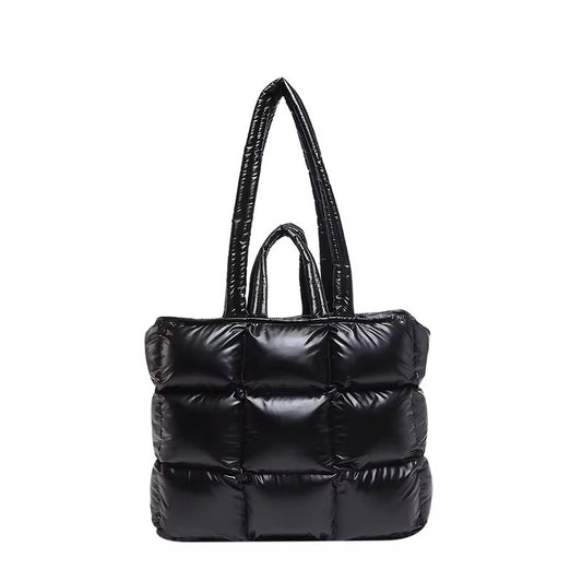 Noir Grid Tote en negro — Vogue PRANA